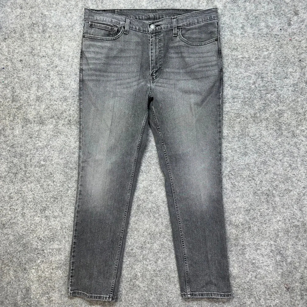 Levi's 511 Slim‎ Fit Jeans Men's Size 38x30 Gray Stretch Denim Pants